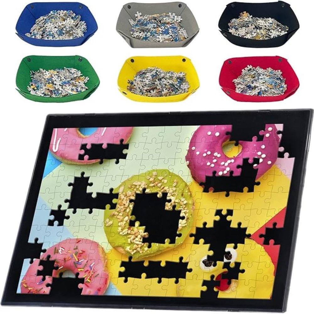 Puzzle Board Puzzles Mat Table for Jigsaw up to 1000, 500 Pieces storage NEW